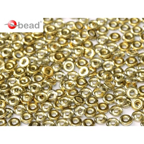 Perline O Bead 4 mm Crystal Amber - 5 g