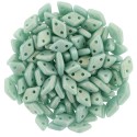 CzechMates Diamond 4 x 6,5 mm Sueded Gold Turquoise - 5 g