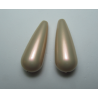 Goccia Resina 33x13 mm Iridescent Rose/Beige - 2 pz