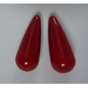 Goccia Resina 33x13 mm Red Luster - 2 pz