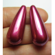 Goccia Resina 33x13 mm Hot Pink Luster - 2 pz