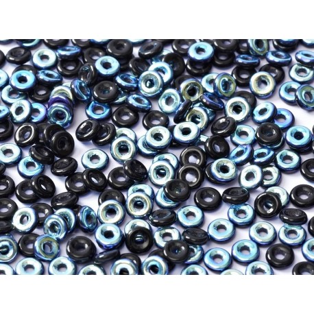 Perline O Bead 4 mm Jet AB - 5 g