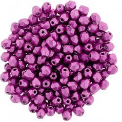 Mezzo Cristallo 4 mm Color Trends Saturated Metallic Pink Yarrow- 50 Pz