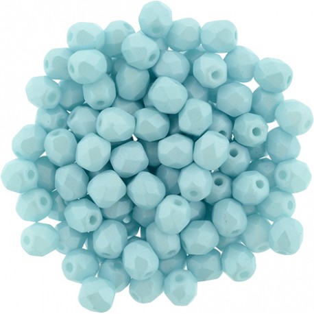 Mezzo Cristallo 4 mm Powdery Pastel Turquoise - 50 Pz