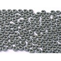 Perline O Bead 4 mm Jet Hematite - 5 g