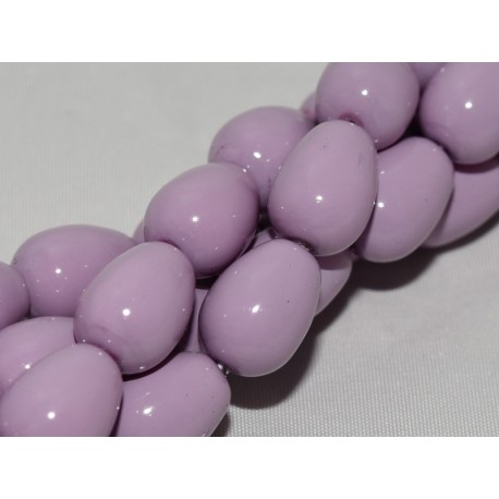 Gocce/Pere di Boemia Lisce 11 x 8 mm Lilac - 4 pz