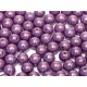 Perle Tonde in Vetro di Boemia 4 mm Opaque Lila Vega Luster - 50 Pz
