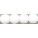 Perle Tonde in Vetro di Boemia 4 mm Opaque White - 50 Pz