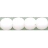 Perle Tonde in Vetro di Boemia 4 mm Opaque White - 50 Pz