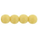 Perle Tonde in Vetro di Boemia 4 mm Opaque Ivory - 50 Pz