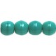 Perle Tonde in Vetro di Boemia 4 mm Opaque Green Turquoise - 50 Pz