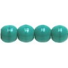 Perle Tonde in Vetro di Boemia 4 mm Opaque Green Turquoise - 50 Pz