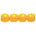 Perle Tonde in Vetro di Boemia 4 mm Opaque Yellow - 50 Pz