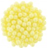Perle Tonde in Vetro di Boemia 4 mm Powdery Pastel Yellow - 50 Pz