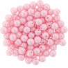 Perle Tonde in Vetro di Boemia 4 mm Powdery Pastel Pink - 50 Pz