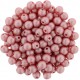 Perle Tonde in Vetro di Boemia 4 mm Powdery Pastel Maroon - 50 Pz