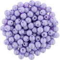 Perle Tonde in Vetro di Boemia 4 mm Powdery Pastel Purple - 50 Pz