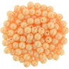 Perle Tonde in Vetro di Boemia 4 mm Powdery Pastel Orange - 50 Pz