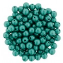 Perle Tonde in Vetro di Boemia 4 mm Powdery Teal - 50 Pz