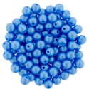 Perle Tonde in Vetro di Boemia 4 mm Powdery Light Blue - 50 Pz
