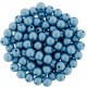 Perle Tonde in Vetro di Boemia 4 mm Powdery Ocean - 50 Pz