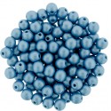 Perle Tonde in Vetro di Boemia 4 mm Powdery Ocean - 50 Pz