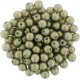 Perle Tonde in Vetro di Boemia 4 mm Powdery Antique Gold - 50 Pz