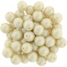 Perle Tonde in Vetro di Boemia 6 mm Powdery Beige - 25 Pz