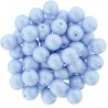Perle Tonde in Vetro di Boemia 6 mm Powdery Pastel Blue - 25 Pz