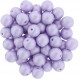 Perle Tonde in Vetro di Boemia 6 mm Powdery Pastel Purple - 25 Pz