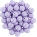 Perle Tonde in Vetro di Boemia 6 mm Powdery Pastel Purple - 25 Pz
