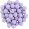 Perle Tonde in Vetro di Boemia 6 mm Powdery Pastel Purple - 25 Pz