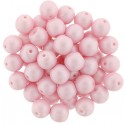Perle Tonde in Vetro di Boemia 6 mm Powdery Pastel Pink - 25 Pz