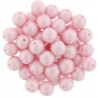 Perle Tonde in Vetro di Boemia 6 mm Powdery Pastel Pink - 25 Pz