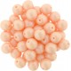 Perle Tonde in Vetro di Boemia 6 mm Powdery Pastel Peach - 25 Pz