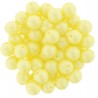 Perle Tonde in Vetro di Boemia 6 mm Powdery Pastel Yellow - 25 Pz