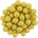 Perle Tonde in Vetro di Boemia 6 mm Powdery Yellow - 25 Pz