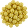 Perle Tonde in Vetro di Boemia 6 mm Powdery Yellow - 25 Pz