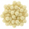 Perle Tonde in Vetro di Boemia 6 mm Powdery Light Gold - 25 Pz