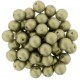 Perle Tonde in Vetro di Boemia 6 mm Powdery Light Gold - 25 Pz