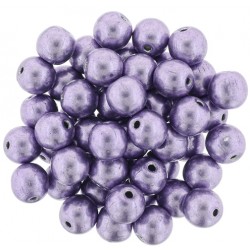 Round Beads 6 mm Color Trends Saturated Metallic Ballet Slipper - 25 pcs