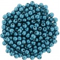 Perle Tonde in Vetro di Boemia 3 mm Color Trends Saturated Metallic Shaded Spruce - 50 Pz