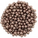 Perle Tonde in Vetro di Boemia 3 mm Color Trends Saturated Metallic Autumn Maple - 50 Pz