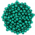 Perle Tonde in Vetro di Boemia 3 mm Color Trends Saturated Metallic Arcadia - 50 Pz