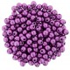 Perle Tonde in Vetro di Boemia 3 mm Color Trends Saturated Metallic Pink Yarrow - 50 Pz