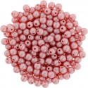 Perle Tonde in Vetro di Boemia 3 mm Powdery Pastel Maroon - 50 Pz