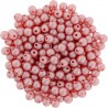 Perle Tonde in Vetro di Boemia 3 mm Powdery Pastel Maroon - 50 Pz