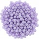 Perle Tonde in Vetro di Boemia 3 mm Powdery Pastel Purple - 50 Pz