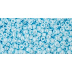 Rocailles Toho 11/0 Opaque-Lustered Pale Blue - 10 g