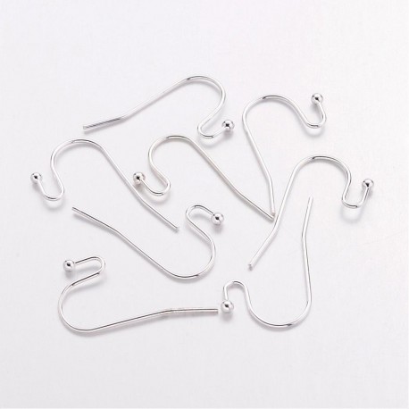 Monachella in Ottone 22 x 11 mm Color Argento - 10 pz